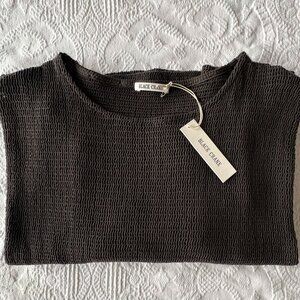 Black Crane Fishnet Top in Shadow - Extra-small - Brand New with Tag